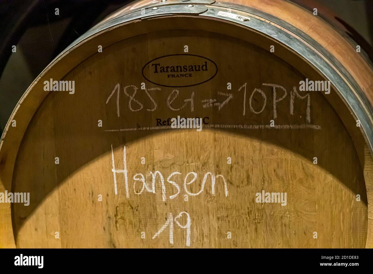 Die Tenuta San Giogio arbeitet bevorzugt mit französischer Eiche, Circolo d'Agno, Schweiz Stockfoto Die Tenuta San Giogio arbeitet bevorzugt mit französischer Eiche, Circolo d'Agno, Schweiz Stockfoto