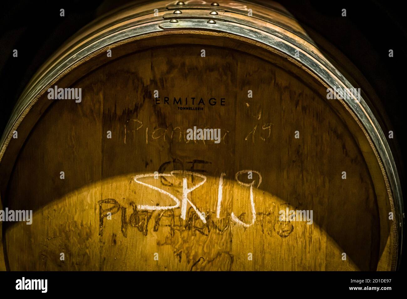 Die Tenuta San Giogio arbeitet bevorzugt mit französischer Eiche, Circolo d'Agno, Schweiz Stockfoto Die Tenuta San Giogio arbeitet bevorzugt mit französischer Eiche, Circolo d'Agno, Schweiz Stockfoto