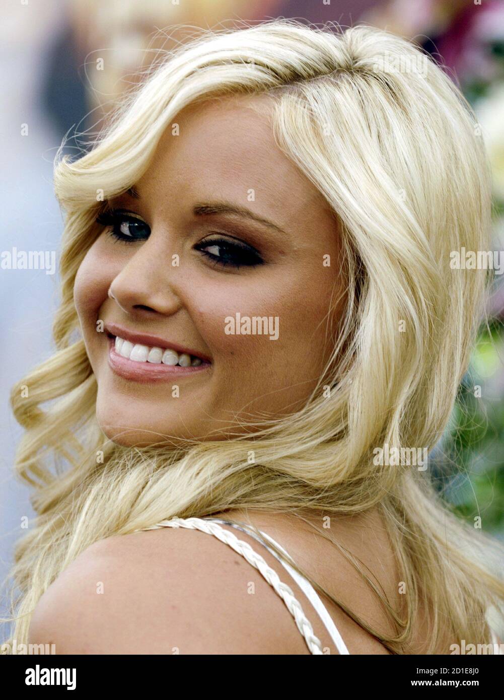 Playboy's 2006 Playmate of the Year Kara Monaco ist bei einem Empfang für sie im Playboy Mansion