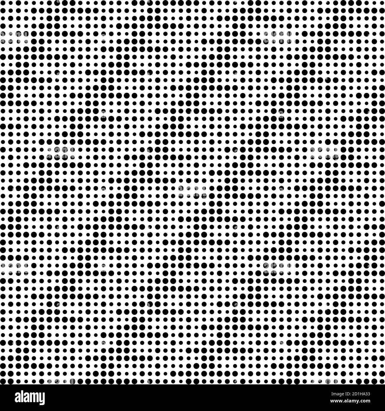 Rasterpunkte, gepunktetes Muster. Pointillist, Pointillismus Vektor ...