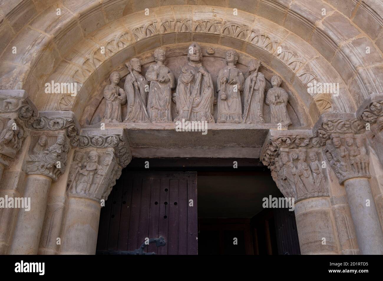 Iglesia de San Juan de Rabanera,Siglo XII, Soria, Comunidad Autónoma de Castilla, Spanien, Europa Stockfoto