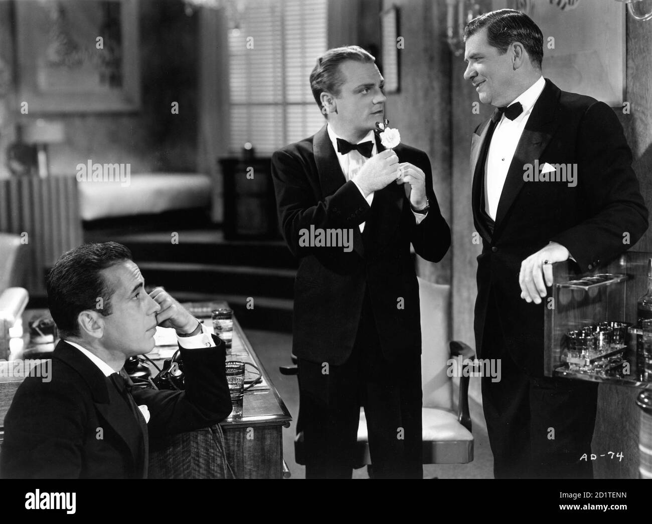 HUMPHREY BOGART JAMES CAGNEY und GEORGE BANCROFT in ANGELS WITH DIRTY FACES 1938 Regisseur MICHAEL CURTIZ Warner Bros Stockfoto