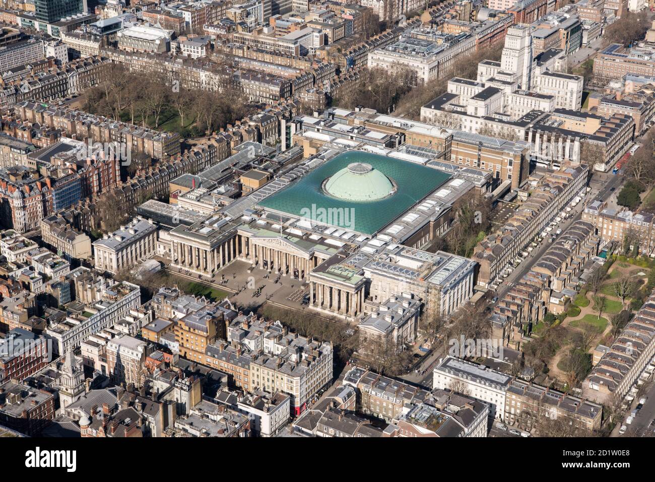 The British Museum, London, 2018, Großbritannien. Luftaufnahme. Stockfoto