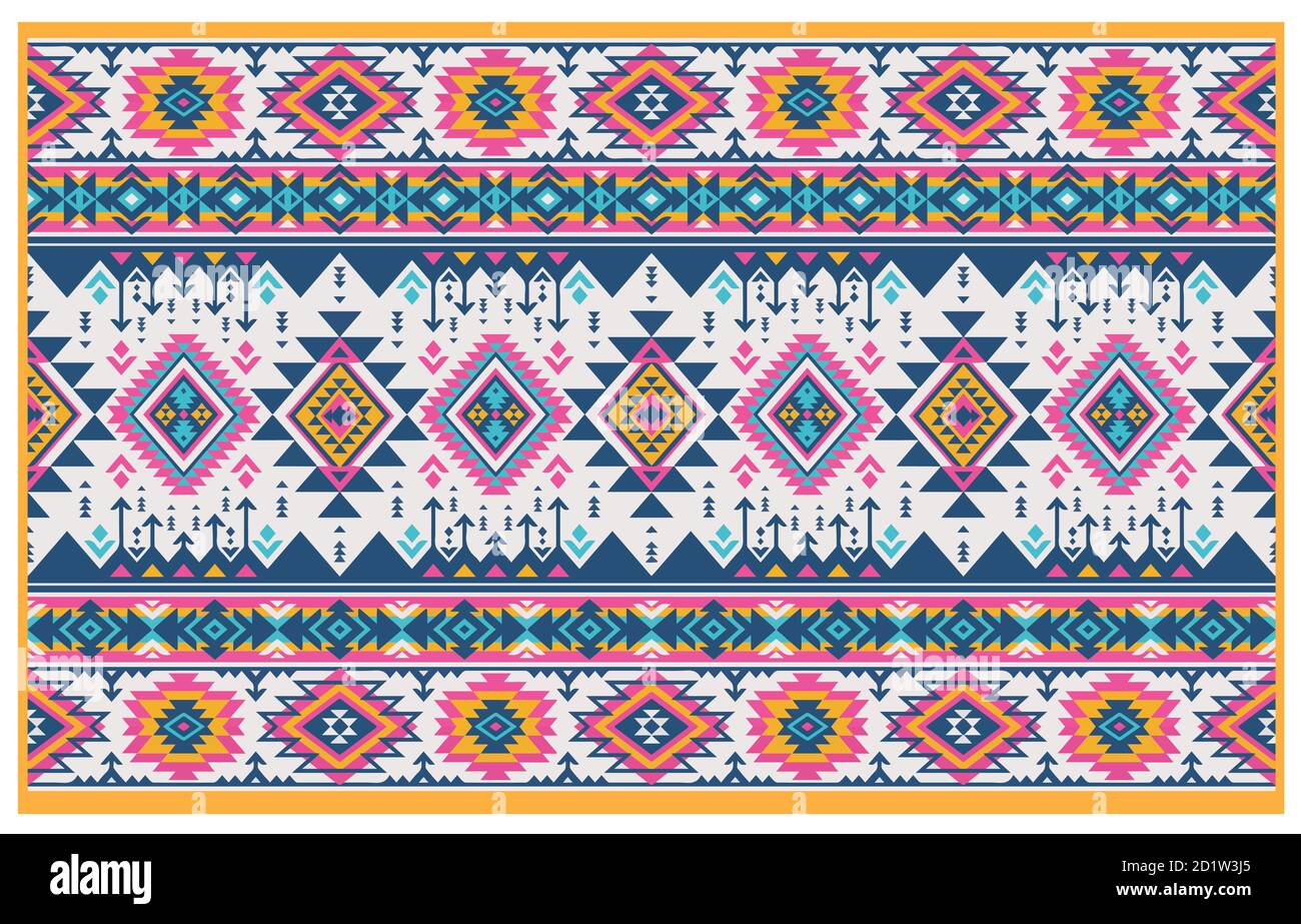Stammesmuster, ethnische Muster oder geometrische Muster und es ist auch azteken-Design von indien oder der ukraine und afrika. Stock Vektor