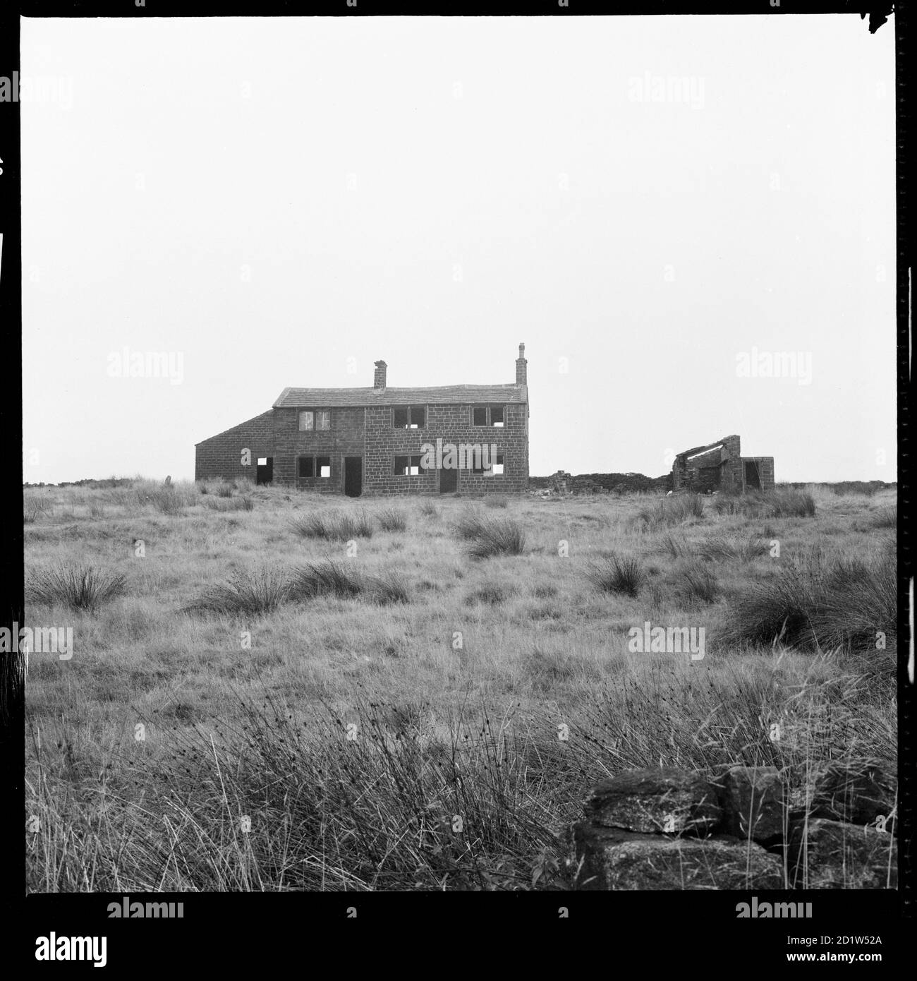 Keeper's Cottage, Hebden Bridge Road, Great Grough Hole, Oxenhope Moor, Oxenhope, Bradford, Bradford, West Yorkshire, Großbritannien. Stockfoto