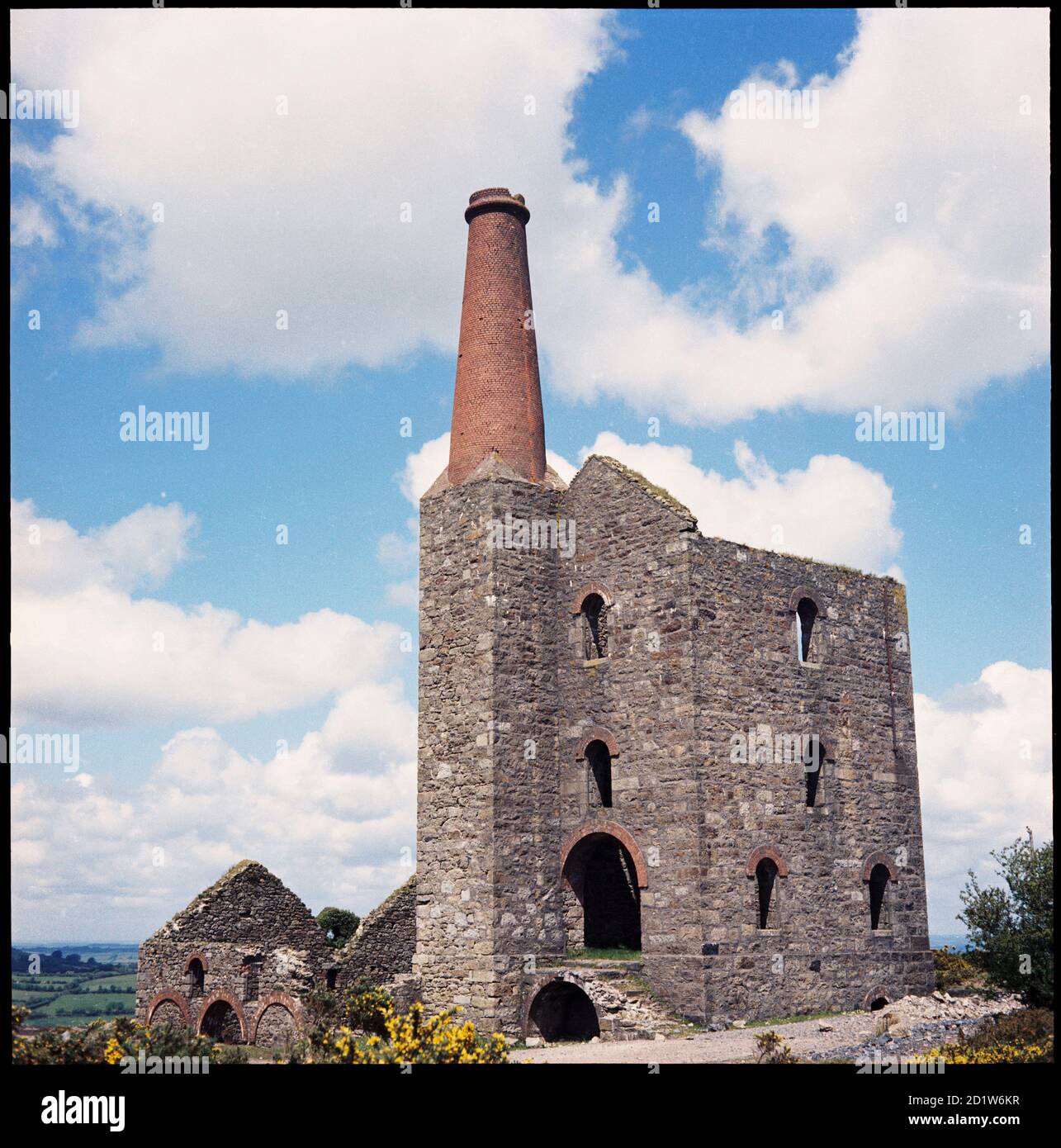 Phoenix United Mine, Prince of Wales Engine House, Minions, Linkinhorne, Cornwall, Großbritannien. Stockfoto