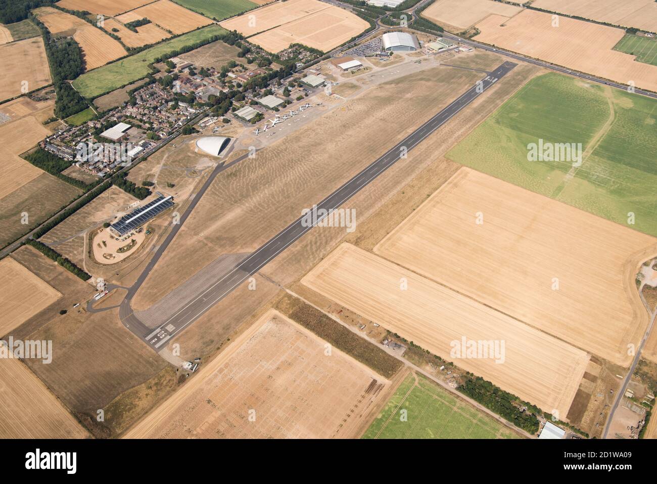 Duxford, Cambridgeshire. Imperial War Museum Duxford, Cambridgeshire. Luftaufnahme. Stockfoto