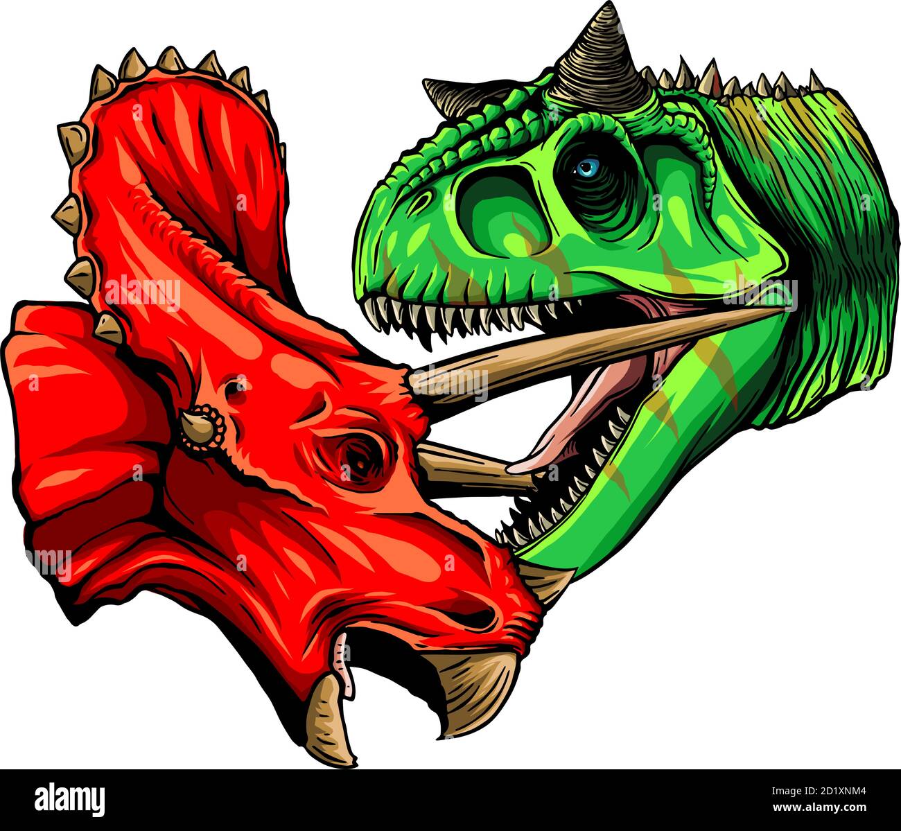 Dinosaur Vektor Illustration Full Color geeignet für jedes Grafikdesign Verwandtes Projekt Stock Vektor