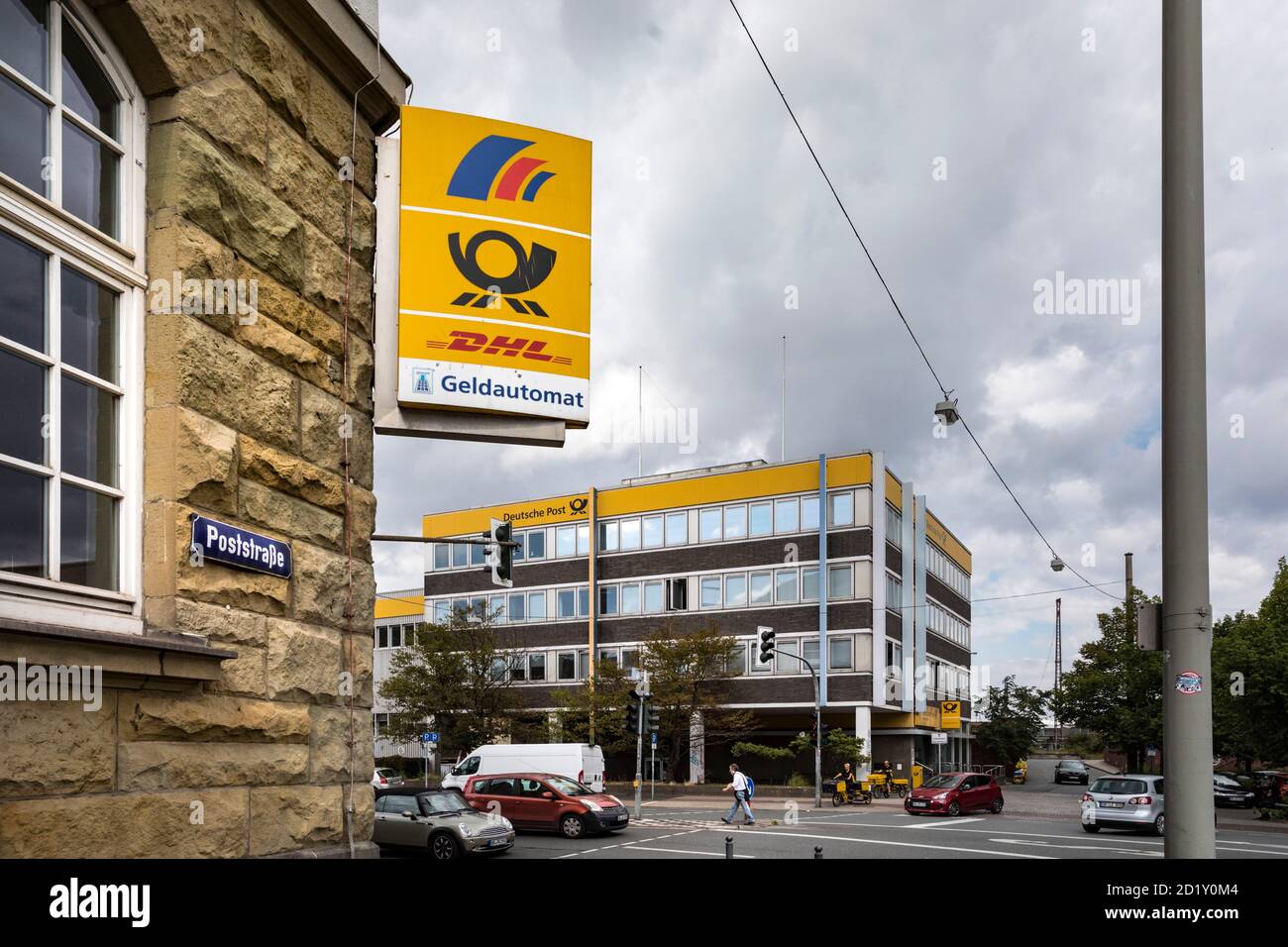 Geldautomat der Deutschen Post Oberhausen Stockfoto