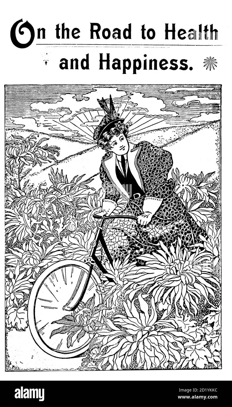 Frontcover auf dem Weg zu Gesundheit und Glück von Charles A. Vogeler Company [Werbung] Erscheinungsdatum 1897 Stockfoto