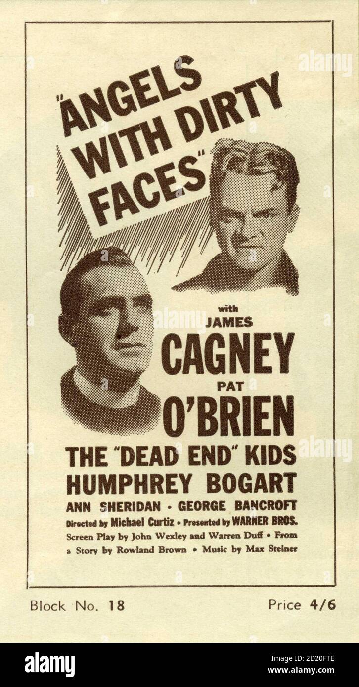 James CAGNEY und PAT O'BRIEN in ENGELN MIT SCHMUTZIGEN GESICHTERN 1938 Regisseur MICHAEL CURTIZ Warner Bros Stockfoto