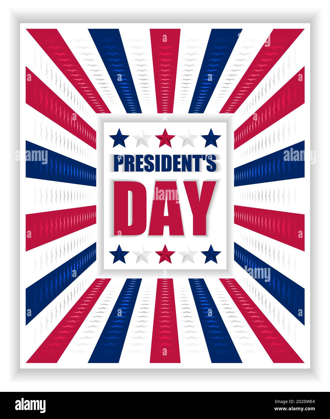 Vektorgrafik für die Feier zum President's Day. Perfekt für jeden Einsatz. Stock Vektor