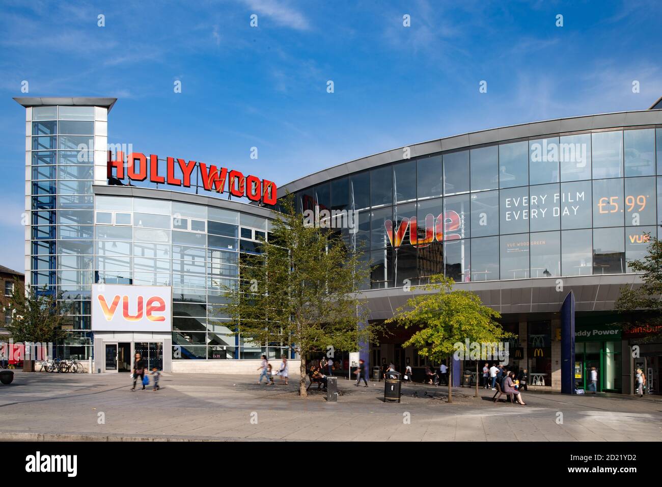 Außenaufnahmen von Vue Cinemas in London Stockfoto