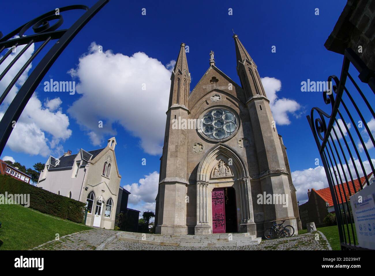 Chapelle Notre-Dame des Flots, Kapelle unserer Lieben Frau der Flüsse, Sainte-Adresse, seine-Maritime, Normandie Region, Frankreich Stockfoto