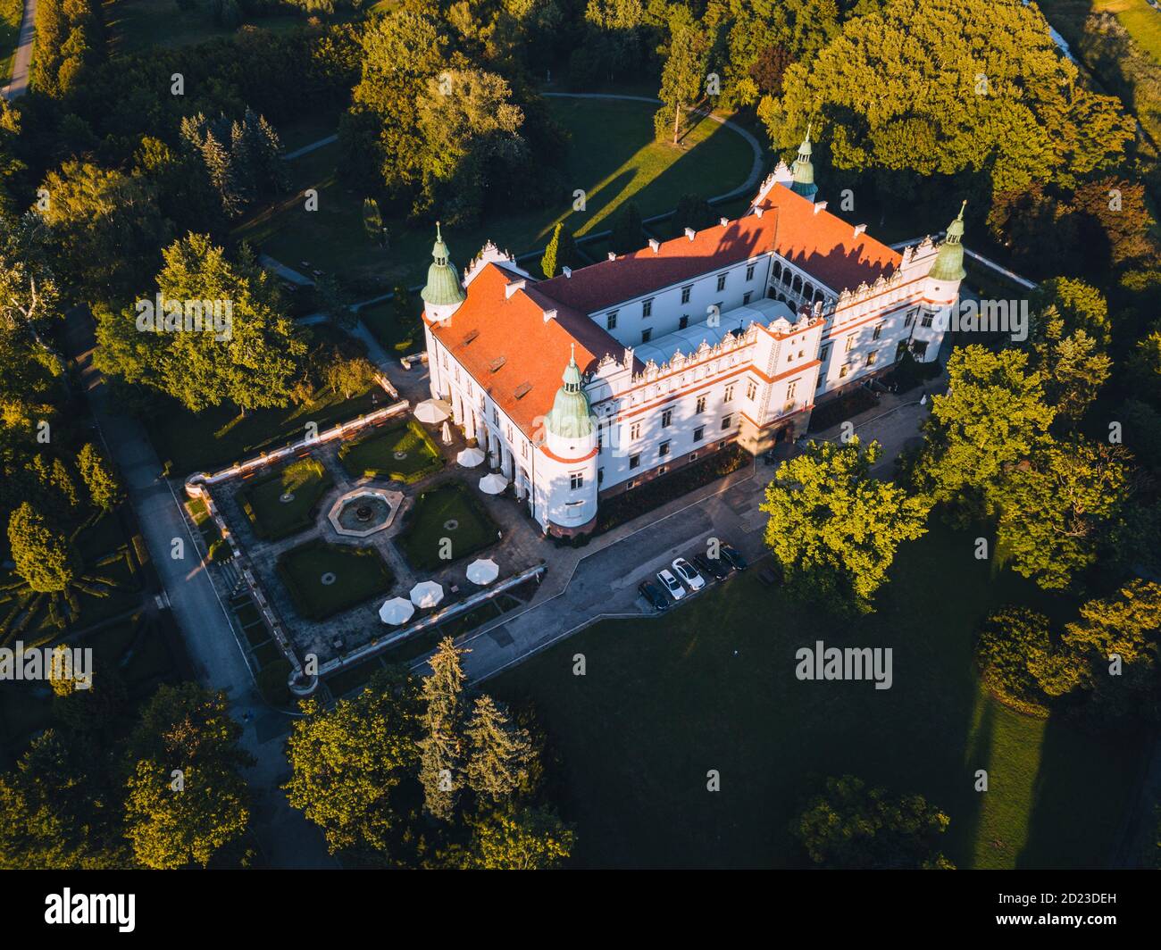 Schloss Baranow Sandomierski. Baranow Sandomierski, Subcarpathia, Polen. Stockfoto