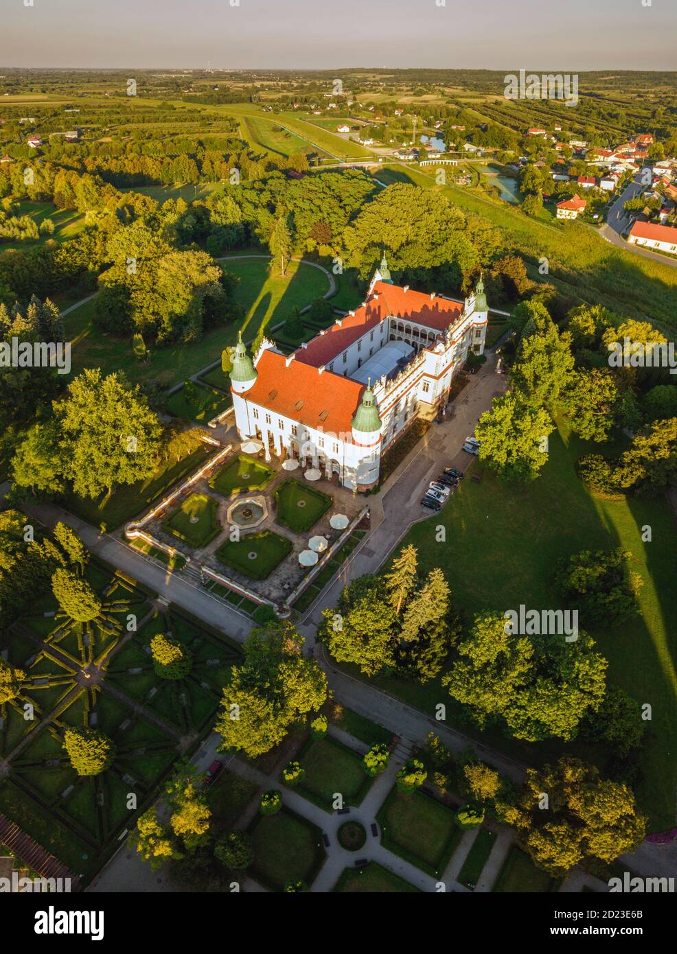 Schloss Baranow Sandomierski. Baranow Sandomierski, Subcarpathia, Polen. Stockfoto