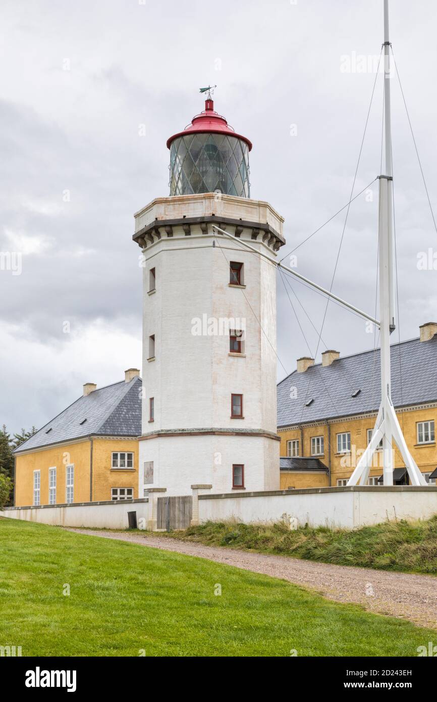 Leuchtturm von Hanstholm an der dänischen Nordseeküste Stockfoto