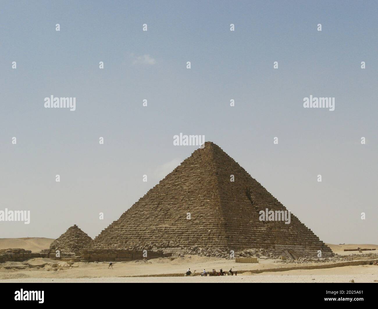 Gizeh Nekropolis auf dem Gizeh Plateau im Großraum Kairo, Ägypten Stockfoto