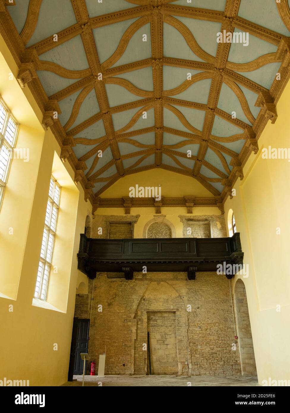 Kirby Hall ein ruiniertes elisabethanischen Herrenhaus aus dem 17. Jahrhundert oder Landhaus in der Nähe von Gretton nr Corby Northamptonshire England GB Europa Stockfoto