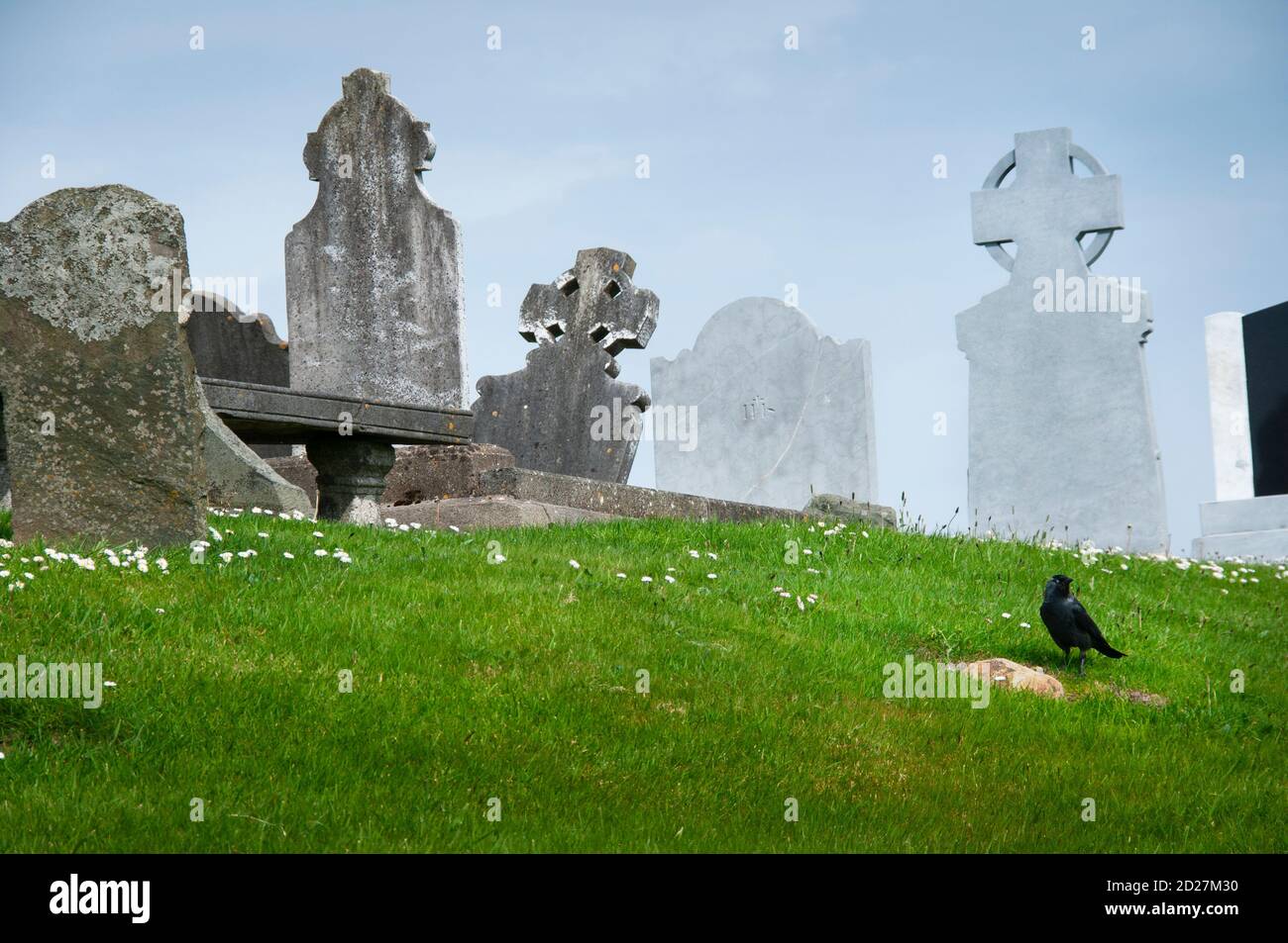 Friedhof: Reisen durch den Süden Irlands. Stockfoto