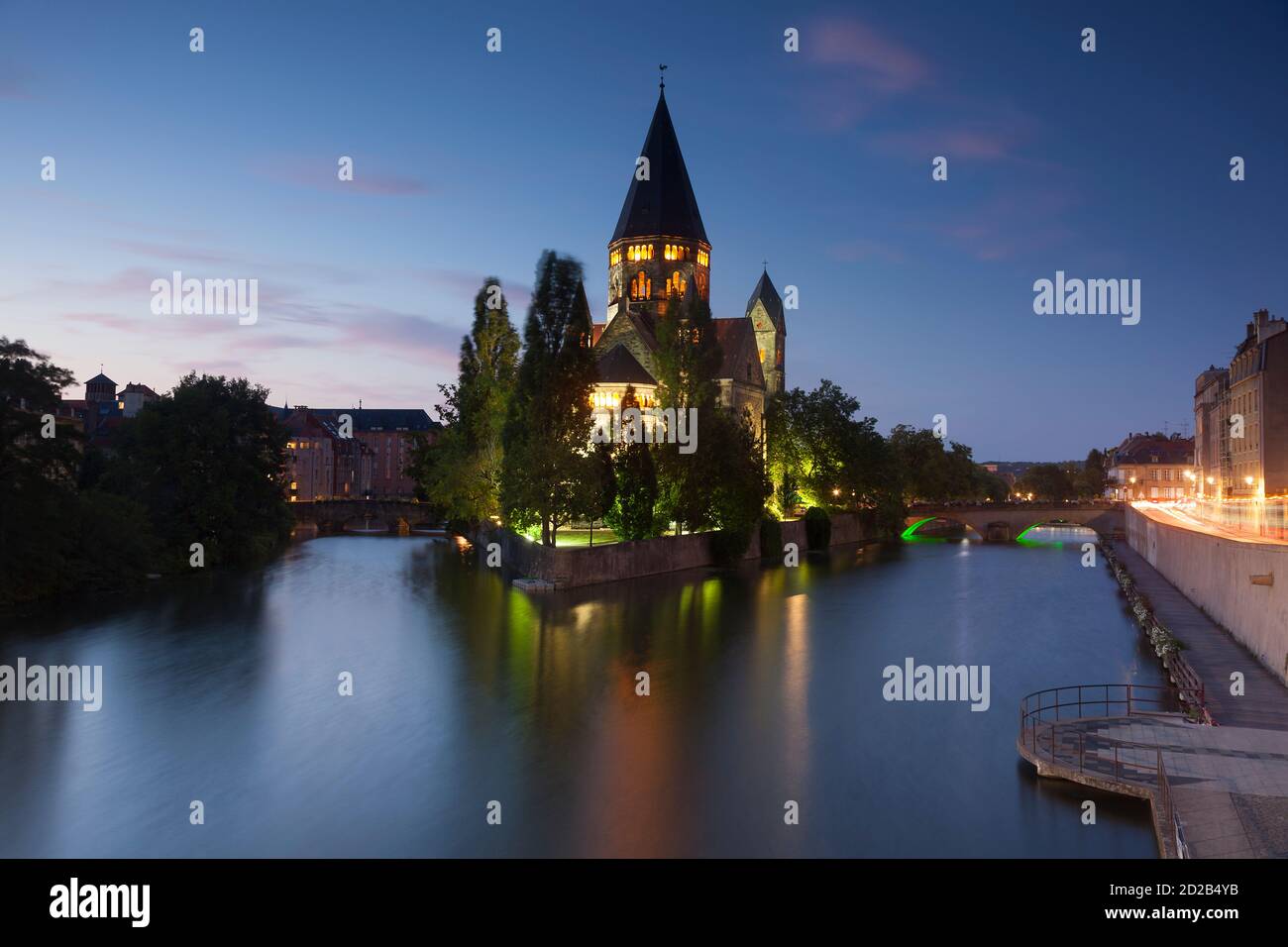 Temple Neuf, Metz, Moselle, Grand Est, Frankreich Stockfoto