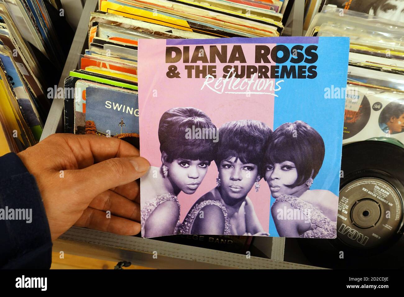 Single-Album: Diana Ross & The Supremes - Reflections Stockfoto