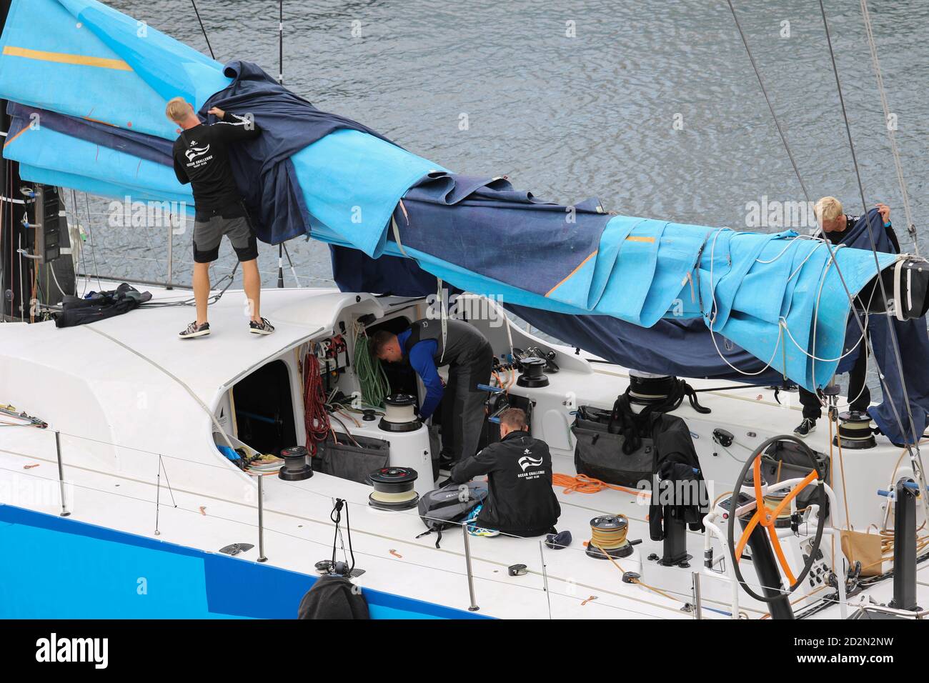 22e Voiles de Saint Tropez, Frankreich - Du 27-09-2020 au 09-10-2020 ( Okt 06, Port de Saint Tropez - Ocean Challenge Yacht Club Stockfoto