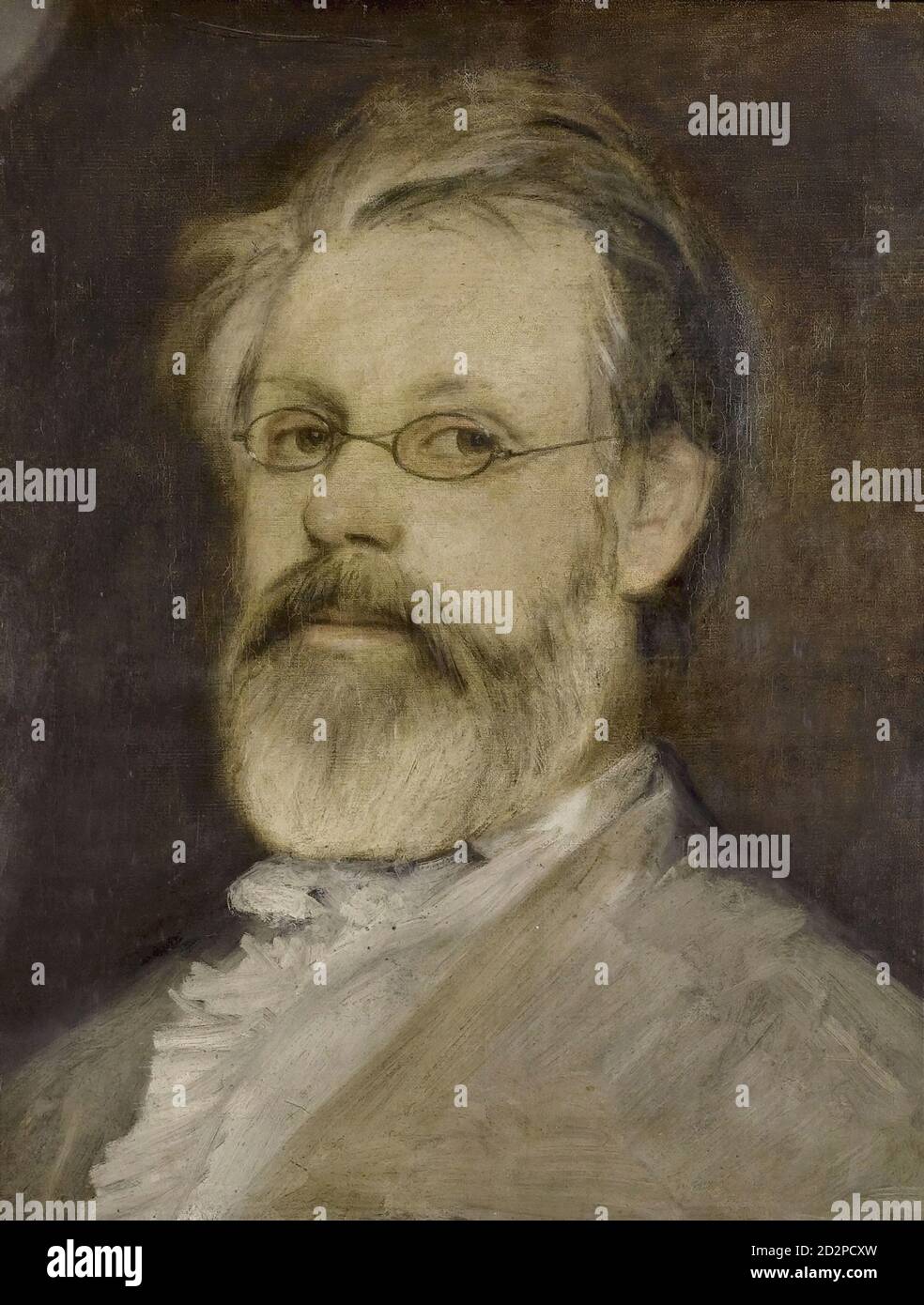 Bocklin Arnold - Bildnis Friedrich Weber - Schweizer Schule - 19. Jahrhundert Stockfoto