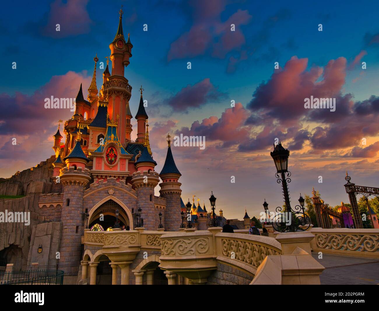 Dornröschenschloß, Disneyland Paris, Marne-la-Vallée, Paris, Frankreich, Europa Stockfoto