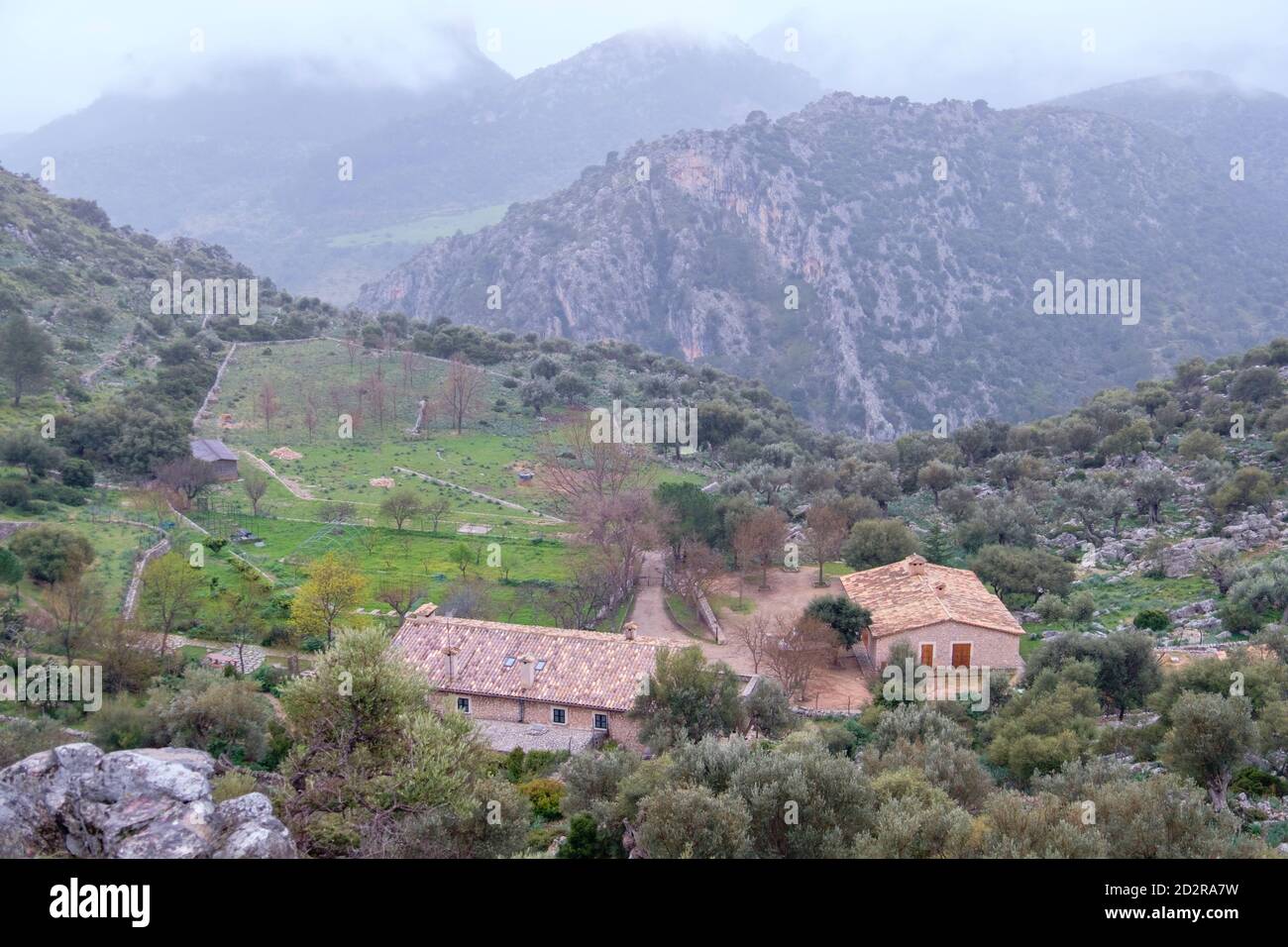 refugio Tossals Verds, Paraje natural de la Serra de Tramuntana, Mallorca, balearen, Spanien Stockfoto