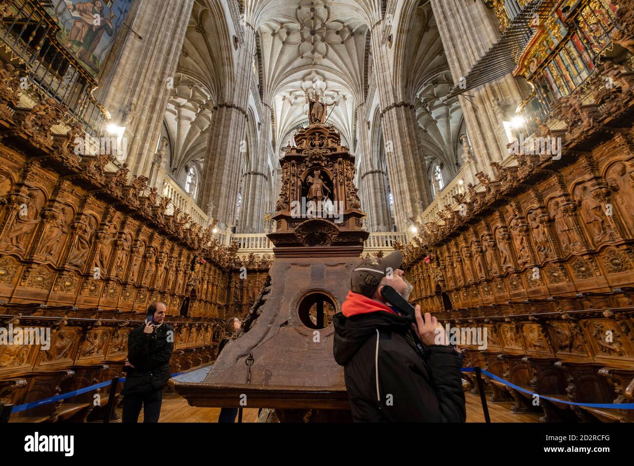 coro, Catedral de la Asunción de la Virgen, Salamanca, comunidad autónoma de Castilla y León, Spanien Stockfoto