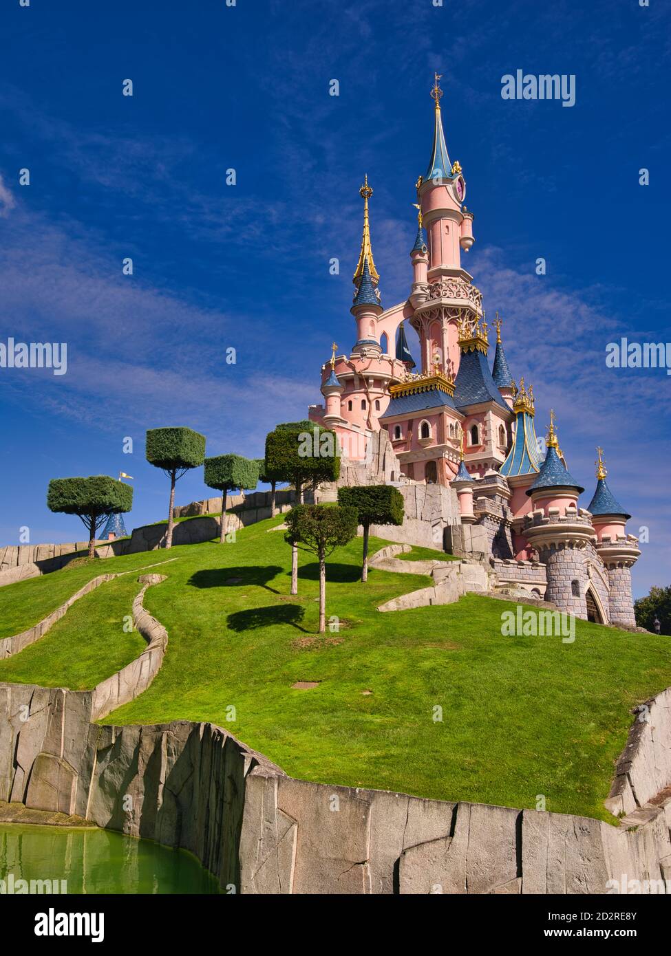 Dornröschenschloß, Disneyland Paris, Marne-la-Vallée, Paris, Frankreich, Europa Stockfoto