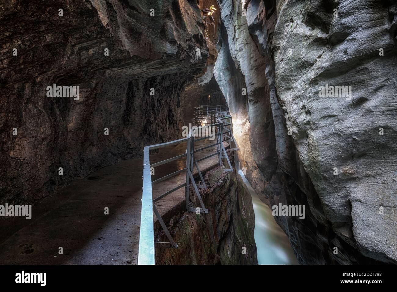 Aareschlucht, Meiringen, Bern, Schweiz, Europa Stockfoto