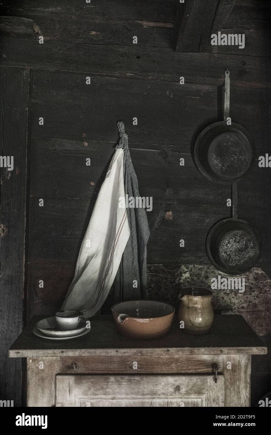 Ein traditionelles Schweizer Bauernhaus Stockfoto