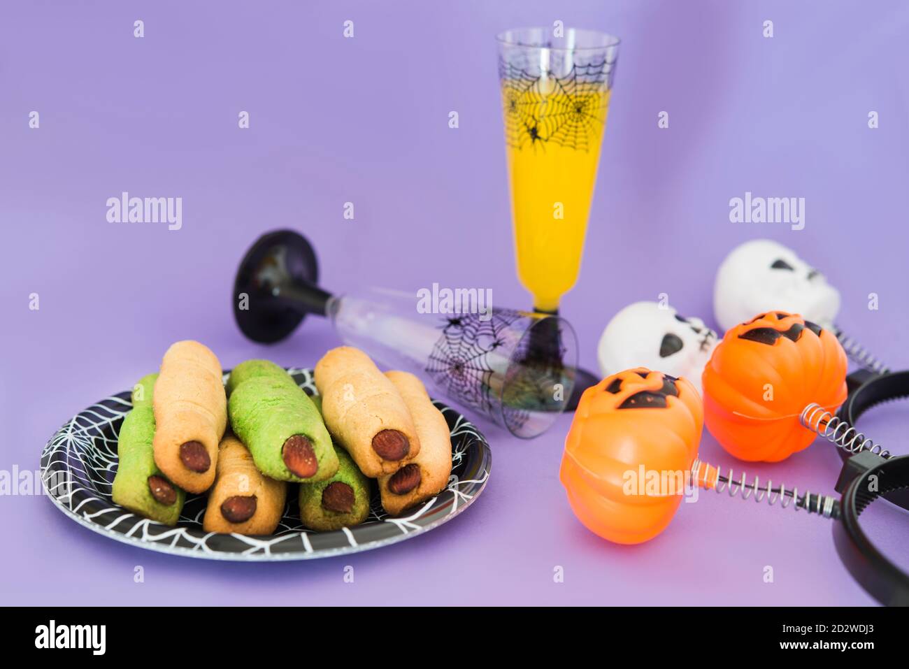 Party halloween Essen und Trinken Stockfoto