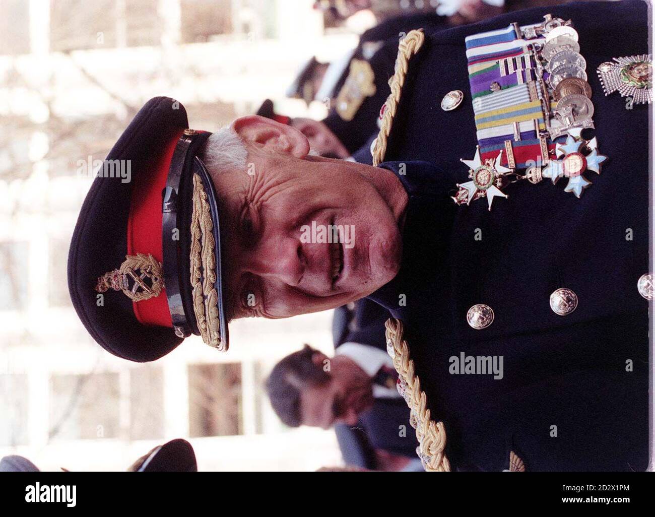 Peter de la Billiere, Kommandant der britischen Streitkräfte während der Operation Desert Storm, heute (MI) in der St. Paul's Cathedral, um den britischen Soldaten, die im Golfkrieg getötet wurden, Tribut zu zollen. Stockfoto
