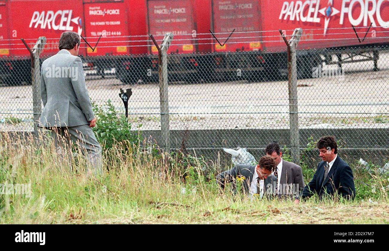 Die Detektive von Merseyside kehren an den Ort zurück, an dem Jade Matthews' Leichnam nur Stunden nach der Wiedereröffnung des Gebiets gefunden wurde. Siehe PA Geschichte CRIME Jade. PIC Dave Kendall/PA. Stockfoto