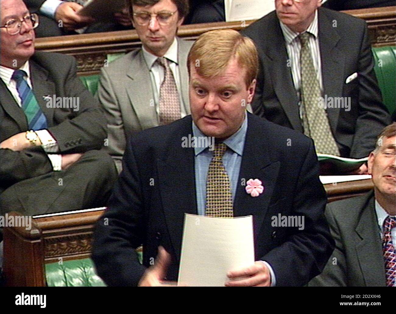 Charles Kennedy, der Abgeordnete der Liberaldemokraten für Ross, Skye & Inverness West, richtet heute (Dienstag) eine Frage an den schottischen Sekretär Donald Dewar im Unterhaus. PA-Bild Stockfoto