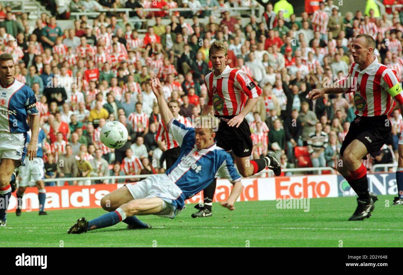 Middlesbrough Torschütze Robbie Mustoe macht heute (Sonntag) einen weiteren knacken Torversuch im Stadion des Lichts, als Sunderland zu Hause 2-1 verloren hat. Foto Owen Humphreys/PA Stockfoto