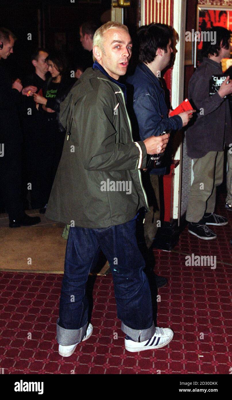 Karl Hyde von der Band Underworld, bei der Premiere des BBC2-Dokumentarfilms 'Westway to the World' in Notting Hill in London. Der Film handelt von der Karriere des Clash, der sich 1986 spaltete. Stockfoto