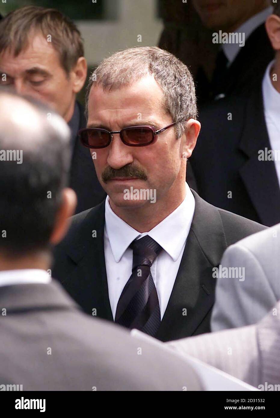 Präsentieren Sie Blackburn Rovers Manager Graeme Souness bei der Beerdigung des Vorsitzenden des Clubs Jack Walker in der St Brelades Parish Church in St Brelades Bay, Jersey. Herr Walker starb im Alter von 71 Jahren an Krebs. Stockfoto