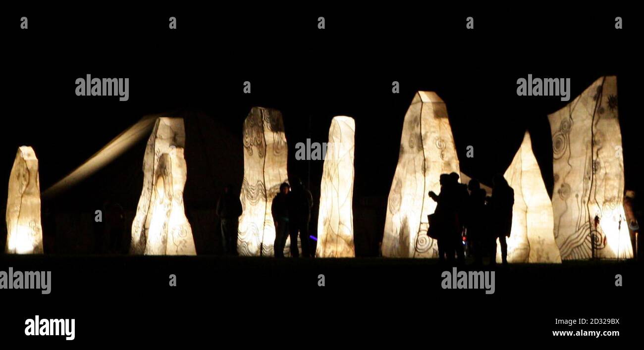 Liverpools Halloween Lantern Carnival findet im Sefton Park, Liverpool, statt. Stockfoto