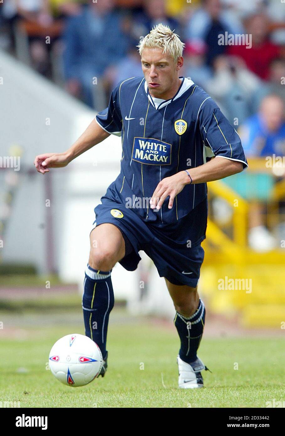 LEED's Utd Alan Smith in Aktion gegen Burnley, während ihrer frendly in Turf Moor, Burnley. Stockfoto