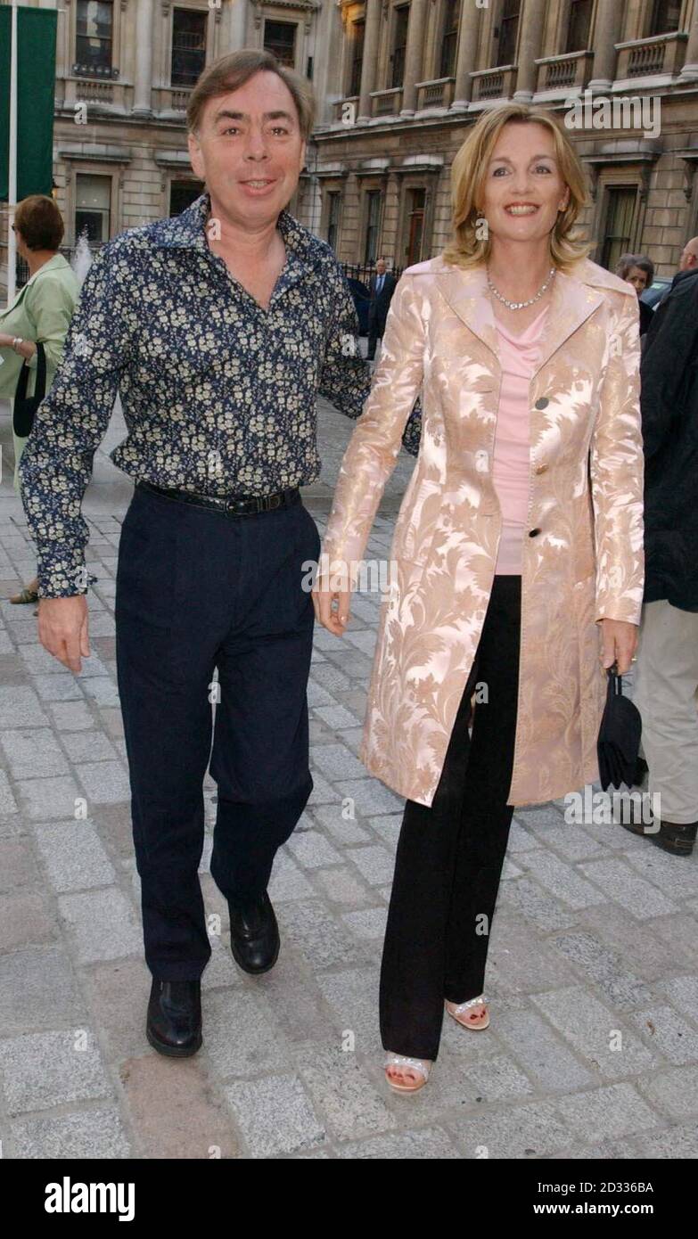 Andrew lloyd Webber und seine Frau Madeline kommen zum Eröffnungsempfang für Pre-Raphaelites und andere Meister: Die Andrew Lloyd Webber Collection an der Royal Academy in Londons Piccadilly. Die Ausstellung zeigt zum ersten Mal die Tiefe und den Reichtum von Lloyd Webbers Sammlung vorwiegend britischer Gemälde und dekorativer Kunst des 19. Jahrhunderts Stockfoto