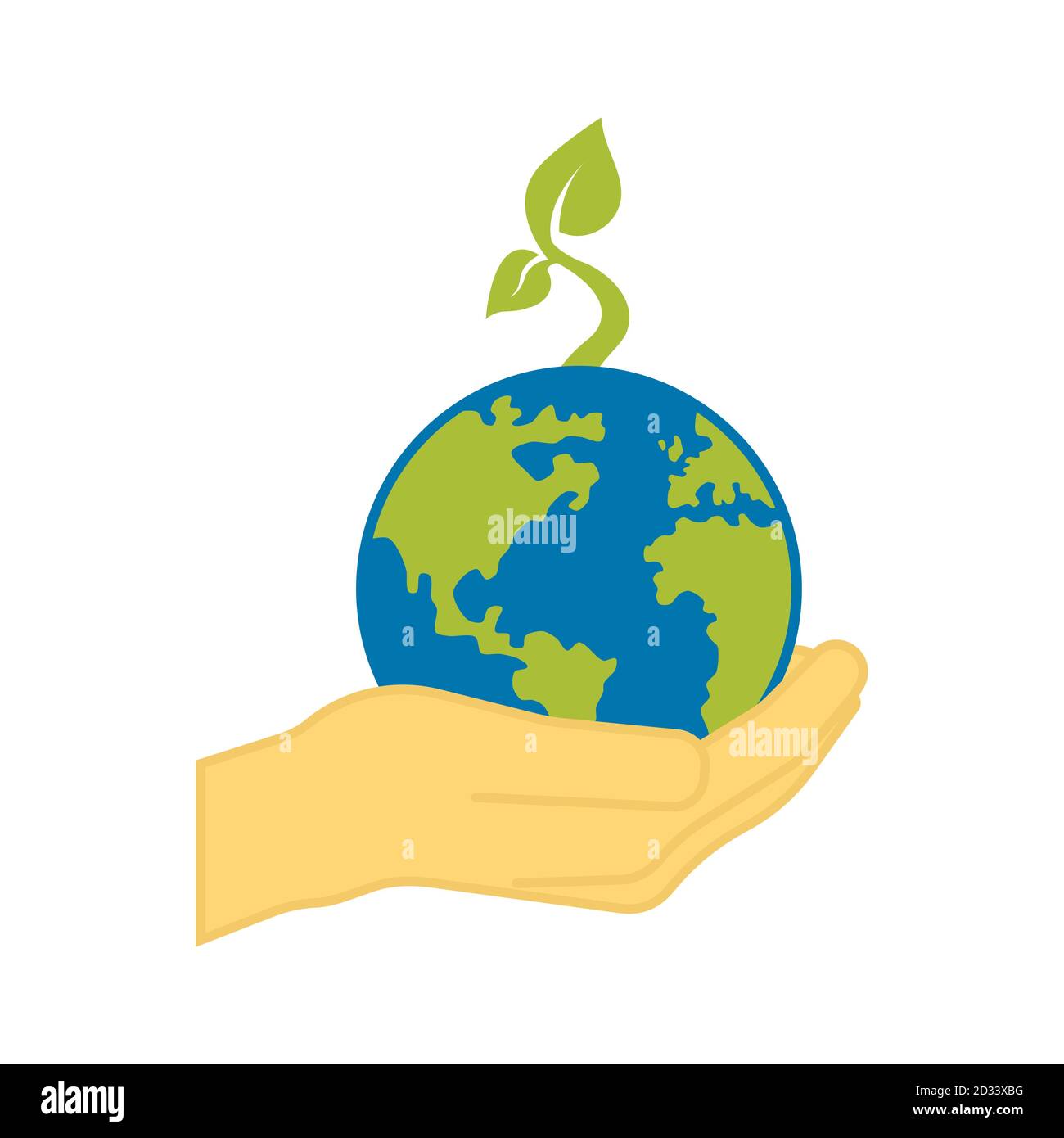 Happy Earth Day Banner Illustration eines Happy Earth Day-Banners, für die Feier der Umweltschicherheit Stock Vektor