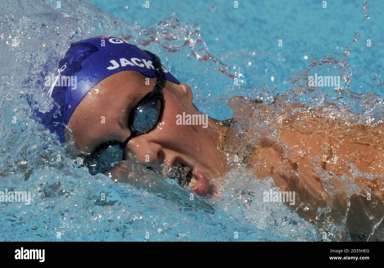 Die britische Schwimmerin Joanne Jackson während der 800 m Freistil-Hitze der Frauen während der FINA World Swimming Championships in Rom, Italien. Stockfoto