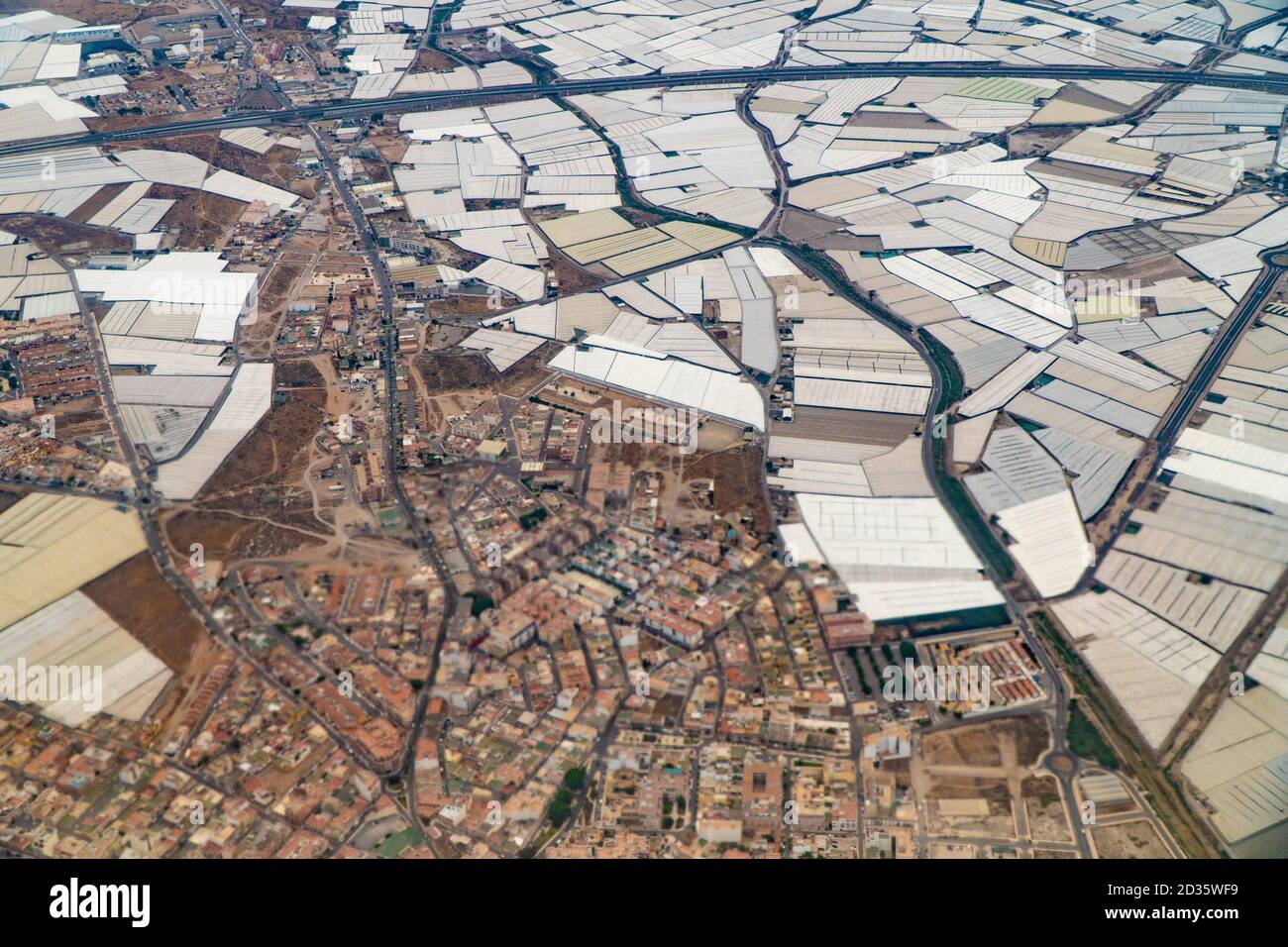Luftaufnahmen von Almeria, Andalusien, Spanien, Europa Stockfoto