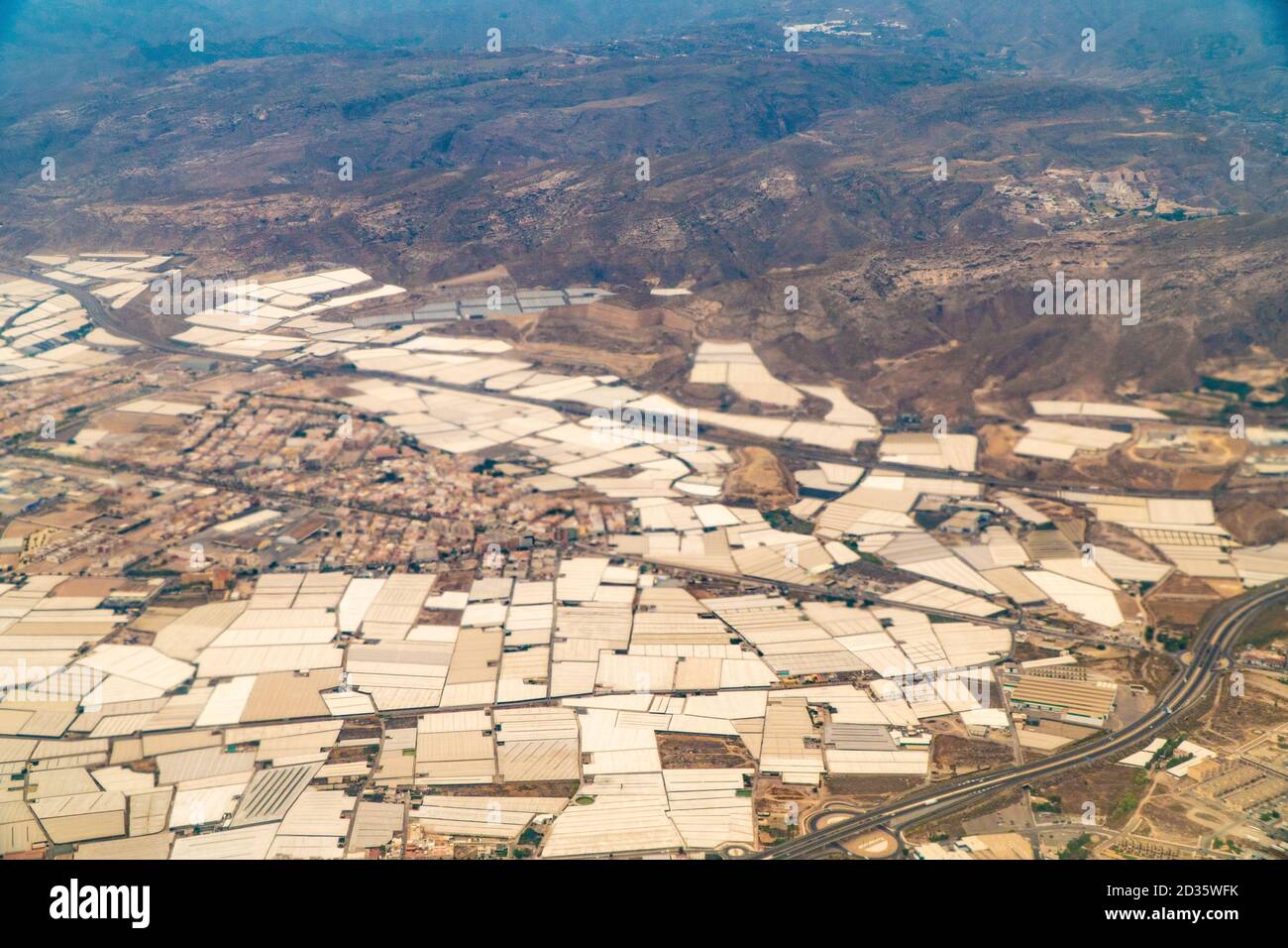 Luftaufnahmen von Almeria, Andalusien, Spanien, Europa Stockfoto