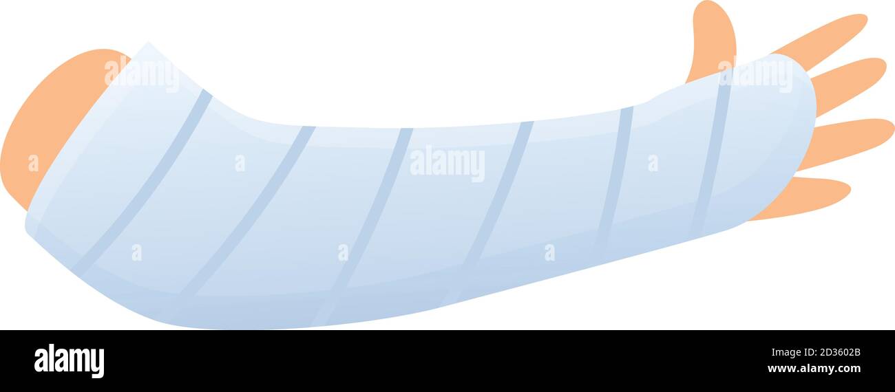 Symbol für Verbandszeug für Handverletzungen. Cartoon von Hand Verletzung  Verband Vektor-Symbol für Web-Design isoliert auf weißem Hintergrund  Stock-Vektorgrafik - Alamy