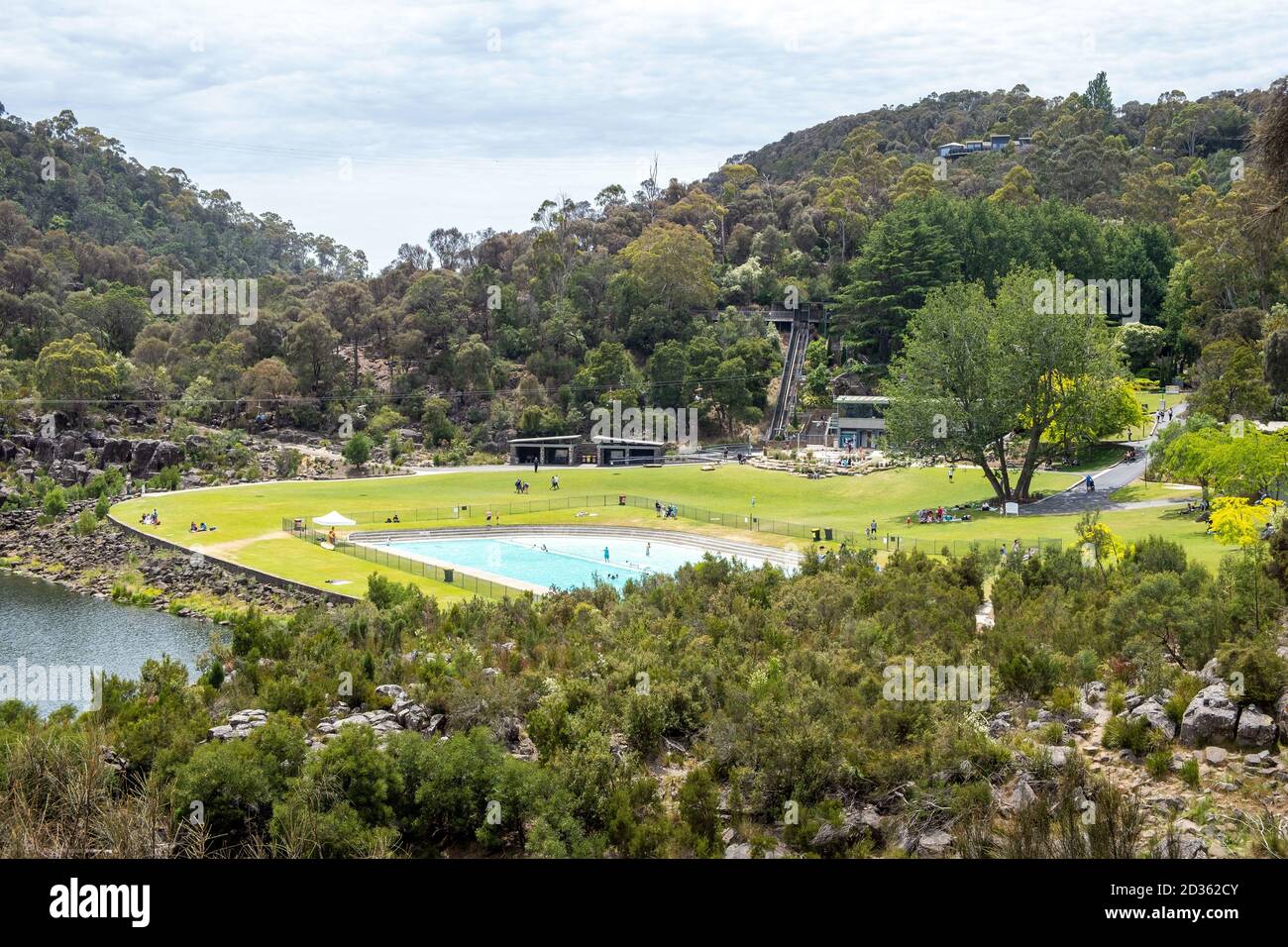 Ersten Becken, Katarakt George, Launceston, Tasmania, Australien Stockfoto